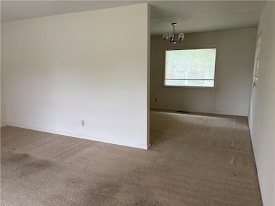 Living Room with Dining Room Access