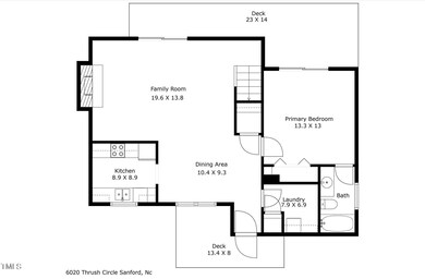 6020 Thrush First Floor plan