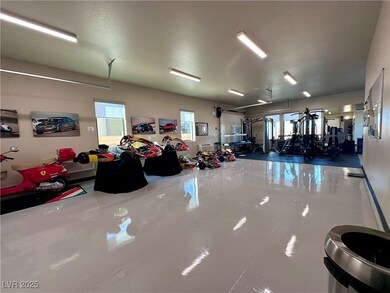 10 car temp controlled garage w/ full gym.