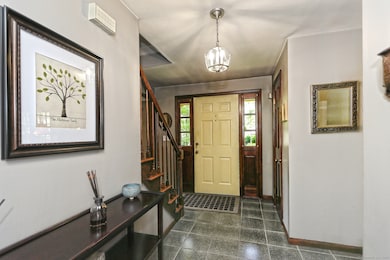Foyer as you are leaving.