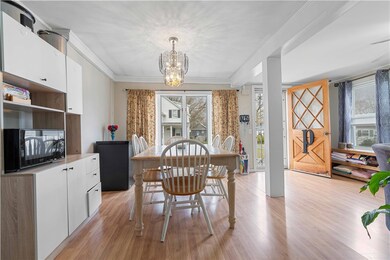 Open floor plan upon entering the home