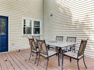The expansive back deck is the perfect hangout spo