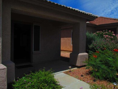Extended covered porch