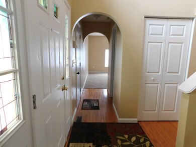 2 story entry area