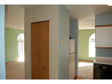 Kitchen. looking out to living room and dining roo