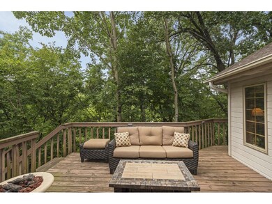 Upper deck located off kitchen & porch