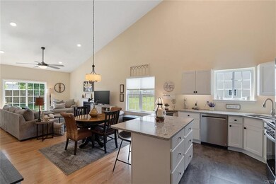 First floor space with vaulted ceiling
