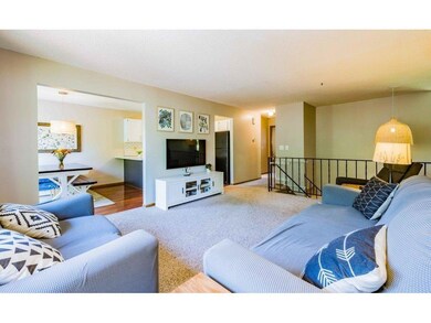 Living room opens to the dining room making for a 
