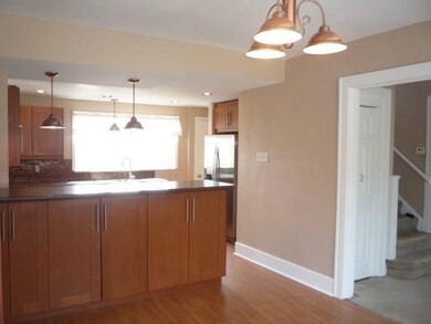 dining room is open to the kitchen