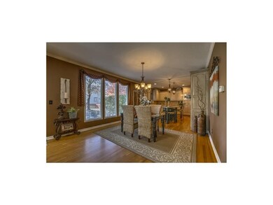 View from Great Room into Breakfast Area & Kitchen