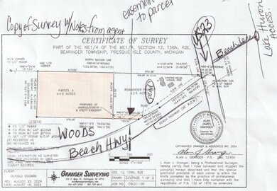 copy of survey with notes