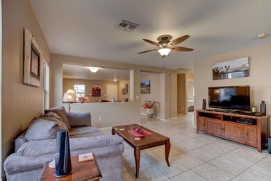 Separate Family Room w/ Ceiling Fan