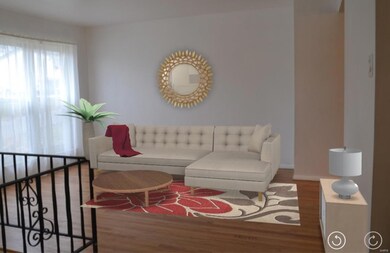 Living Room is virtually staged