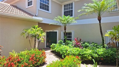 Property entrance with stucco siding