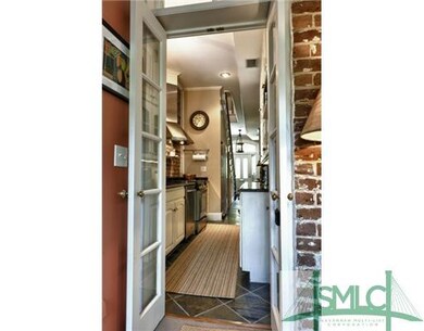 Kitchen. Gally kitchen with granite counters and s