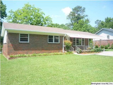 Side view of front yard.