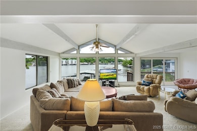 Huge great room with vaulted ceilings - new window