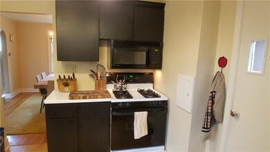 View from kitchen into dining room