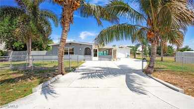 View of front of property with a fenced front yard
