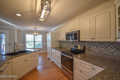 Kitchen with granite countertops