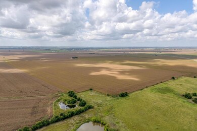 Overview of rural landscape with large plots for 