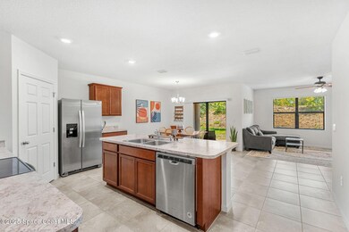 Walking toward the kitchen