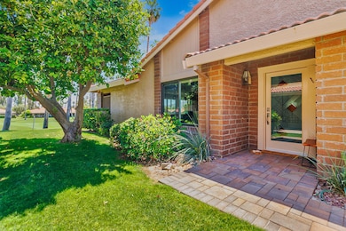 Glass door entry