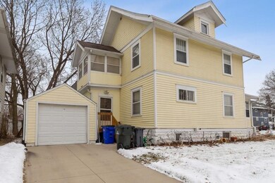 View of house from 18th St. SE, single stall garag