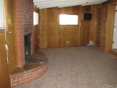 Fireplace in den