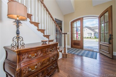 The 2-story foyer is a most pleasant entry to this