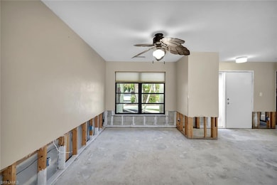 This space could be used for a formal dining area or an extension of the great room.