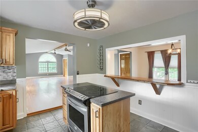 Access to the dining room and family room are prov