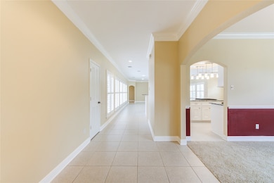 Open layout offers seamless flow between rooms.