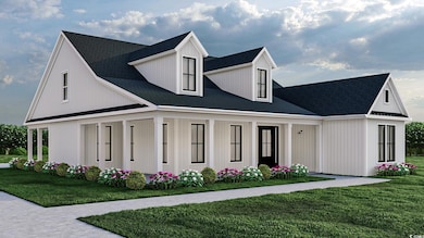 Modern farmhouse wrap around porch