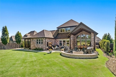 Backyard Options include covered Patio w Brick Fir