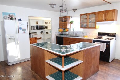 Tile kitchen island