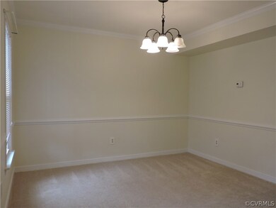 Formal dining room, crown & chair molding