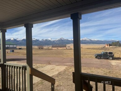 View from covered porch