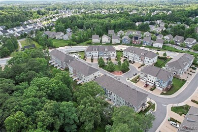 Aerial view of residential area