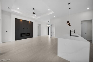 Unfurnished living room with recessed lighting, a