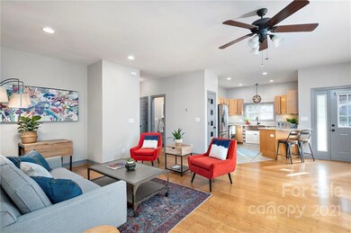 Living Room Opens to Kitchen