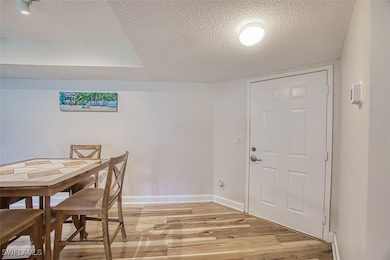 View from living room to front door - luxury vinyl