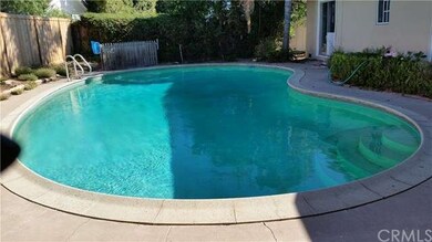 Refreshing pool in the backyard