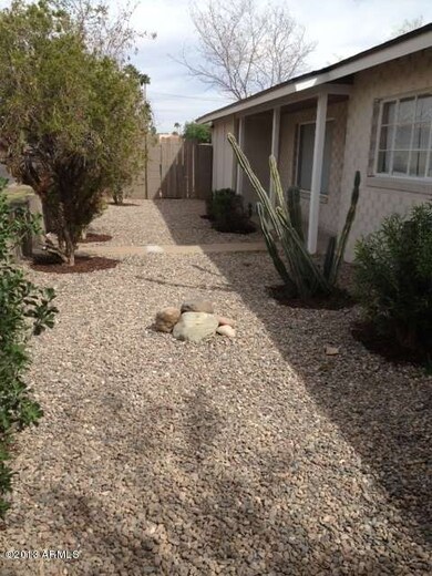 Front yard leading to entry