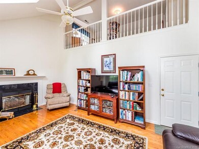 Another view of the family room showing the loft a