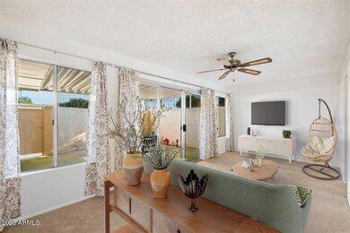 Virtually staged Arizona room