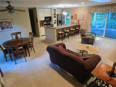 Family room/kitchen open floor plan.