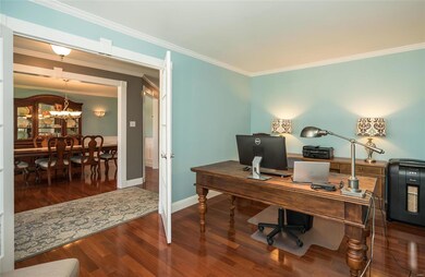 Main floor private office with french doors for pr