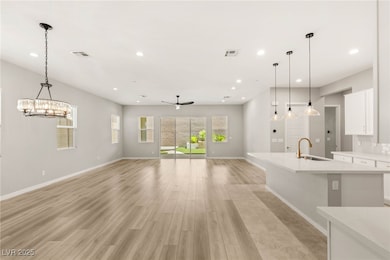 Unfurnished living room featuring recessed lightin