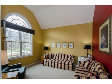Vaulted Formal Living Room, Half Circle Window Tra